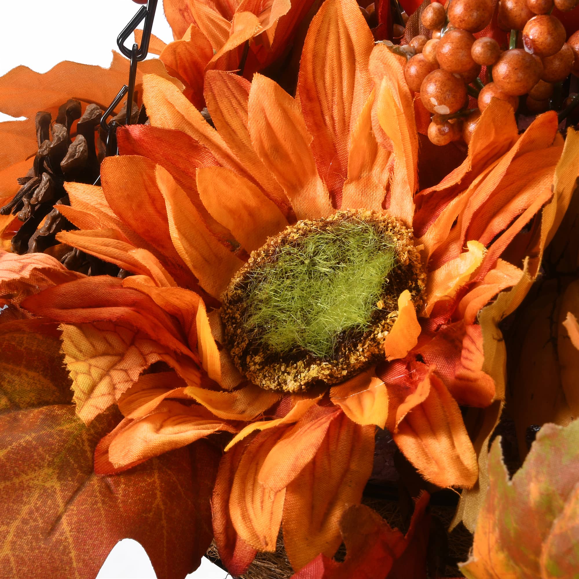 18" Harvest Sunflower Hanging Basket